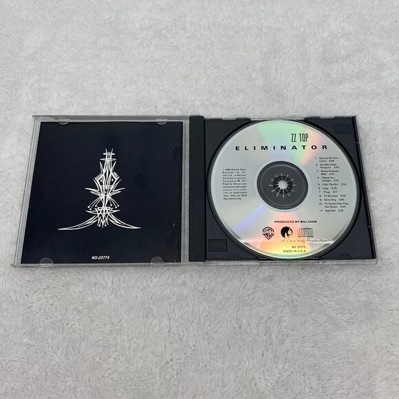 ZZ Top Afterburner and Eliminator CDs 80's Rock Warner Bros. Tested/Works - Picture 8 of 11